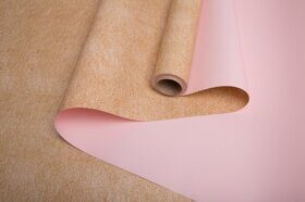 Пленка матовая 65мкм 58см х 10м РЦ крафт/пудра