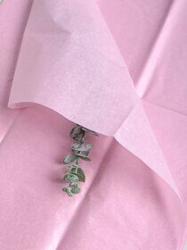 Бумага тишью жемчужная 50х66см,10 лист розовый