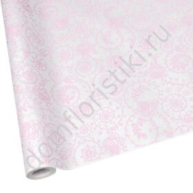 Флористическая крафт бумага NEW! Monika крафт бумага белая 700 мм (Розовый)